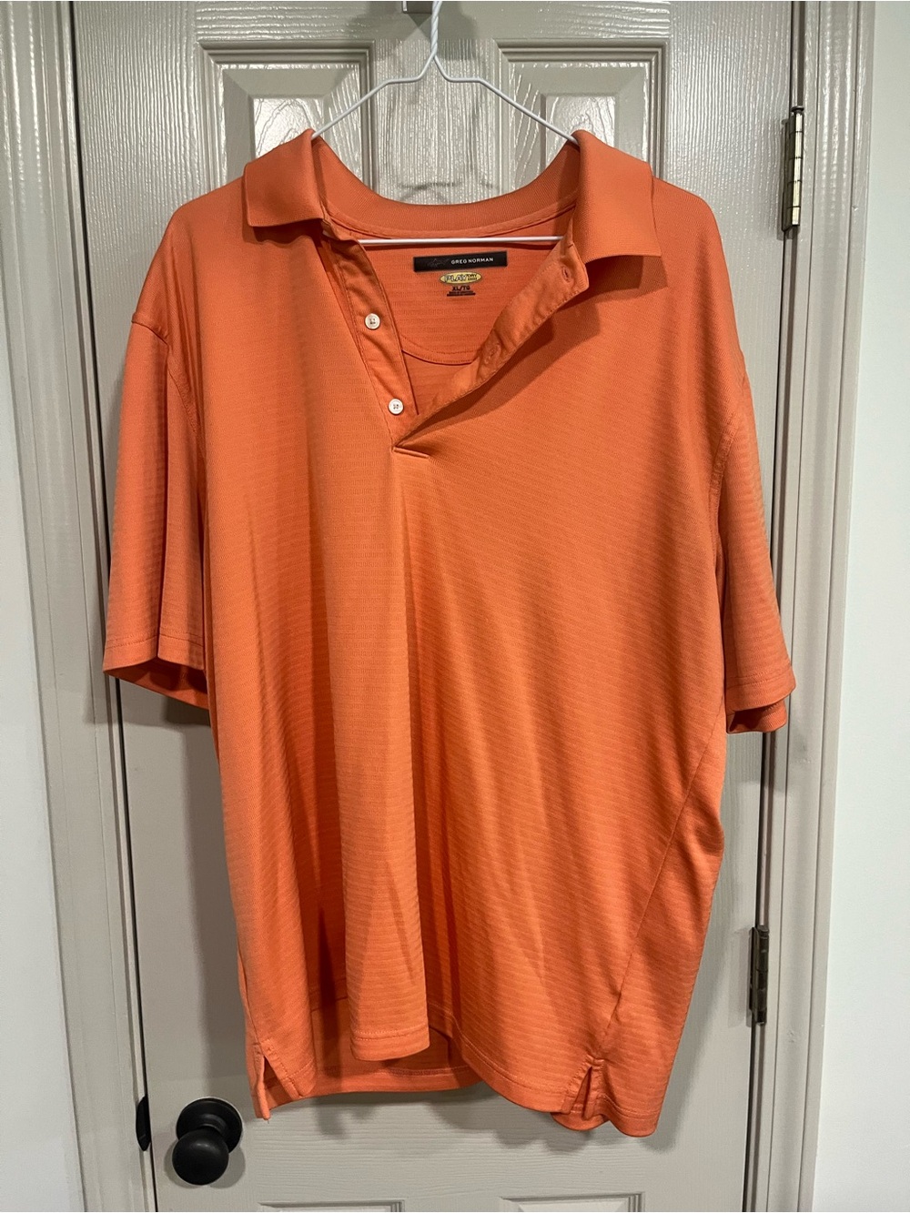Greg Norman Collection Orange Short-Sleeve Polo